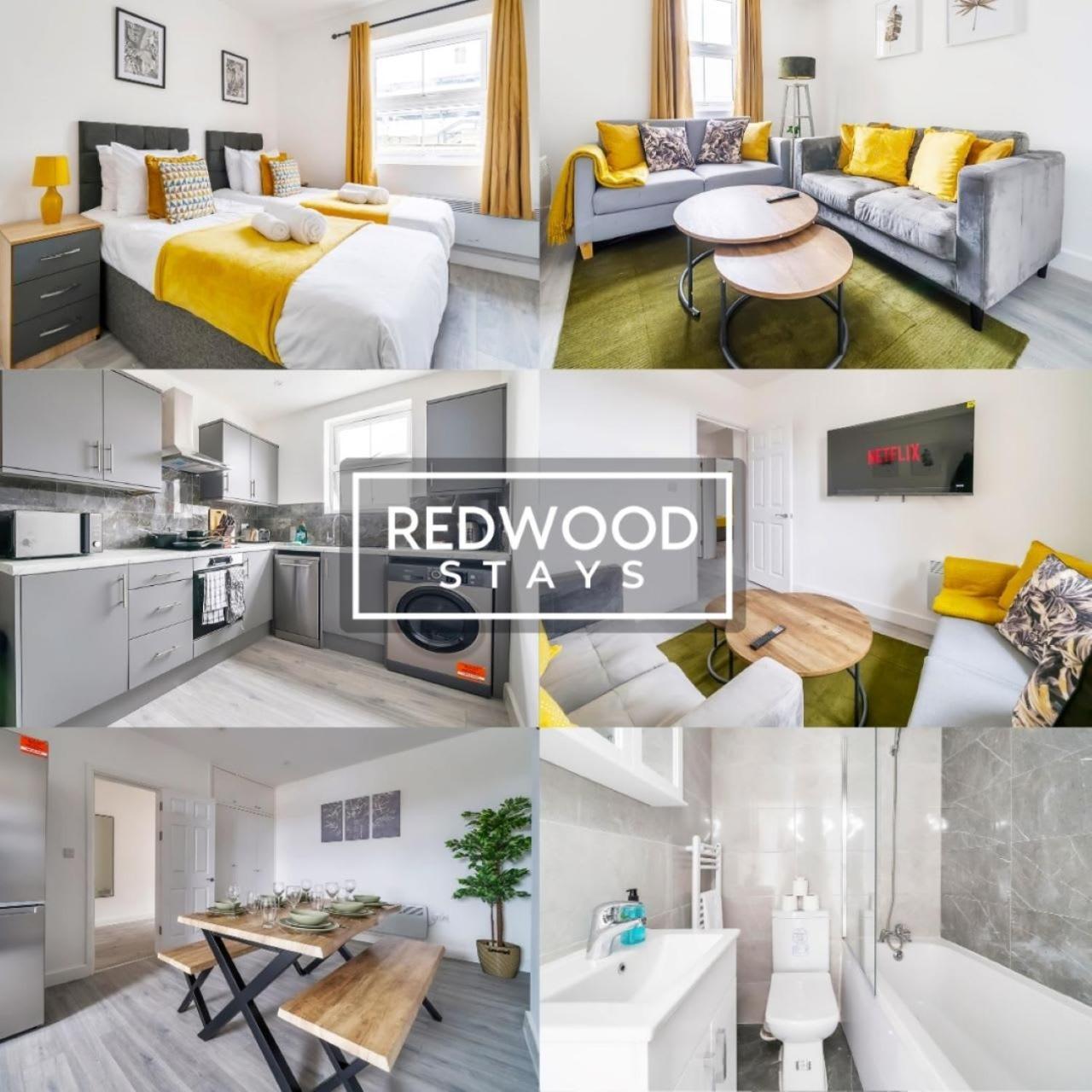 Brand New, 2 Bed 1 Bath, Modern Town Center Apartment, Free Wifi & Netflix By Redwood *