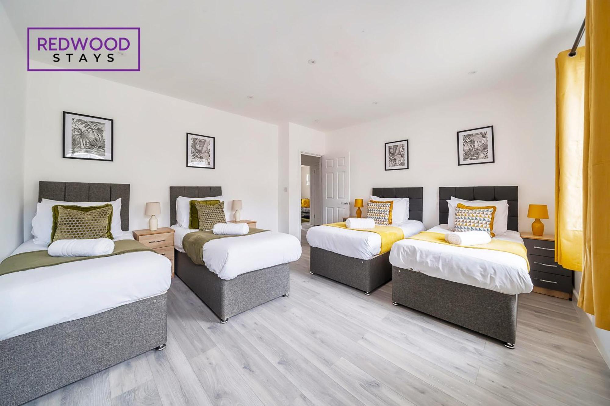 Brand New, 2 Bed 1 Bath, Modern Town Center Apartment, Free Wifi & Netflix By Redwood * Aldershot